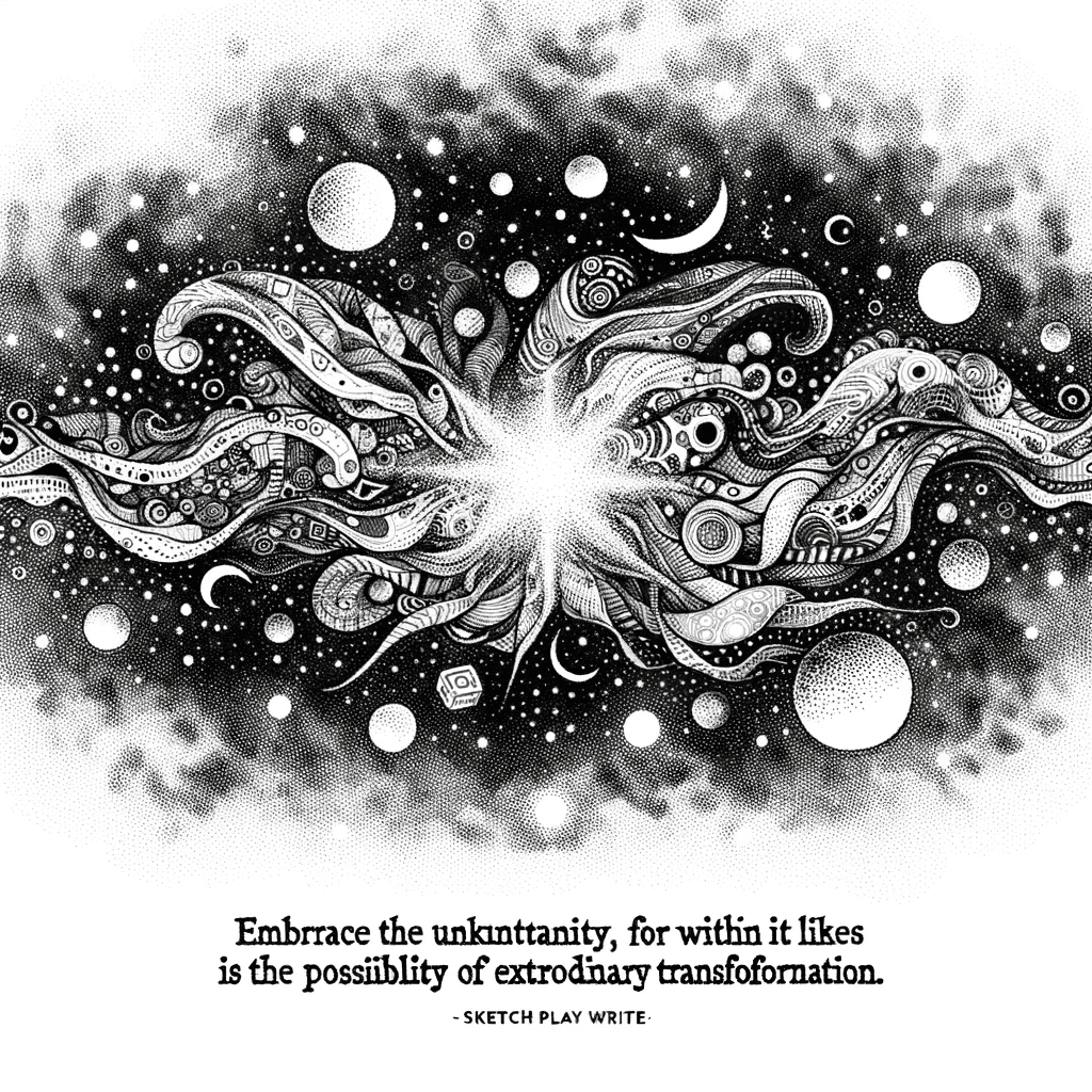 Embrace the uncertainty, for within it lies the possibility of extraordinary transformation. - Alex Monroe