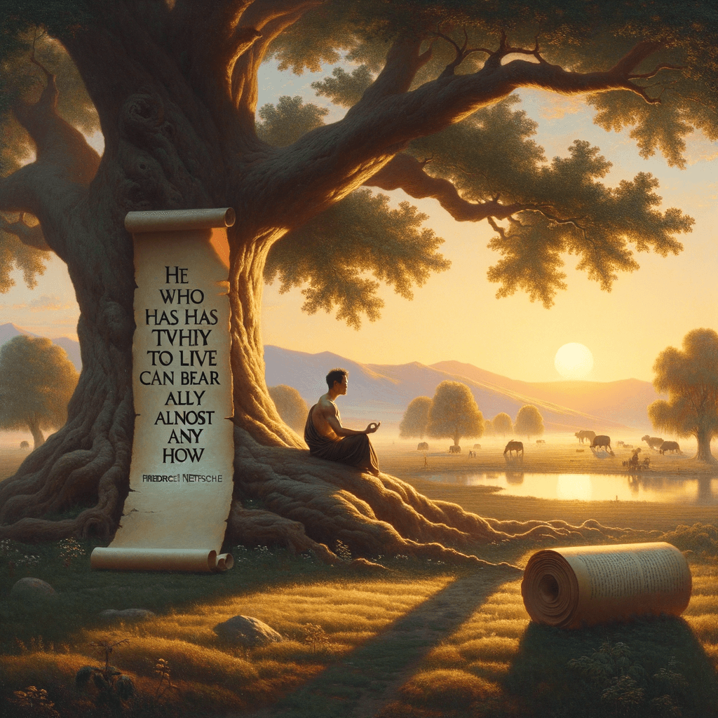 El que tiene un porqué para vivir puede soportar casi cualquier cómo. - Friedrich Nietzsche