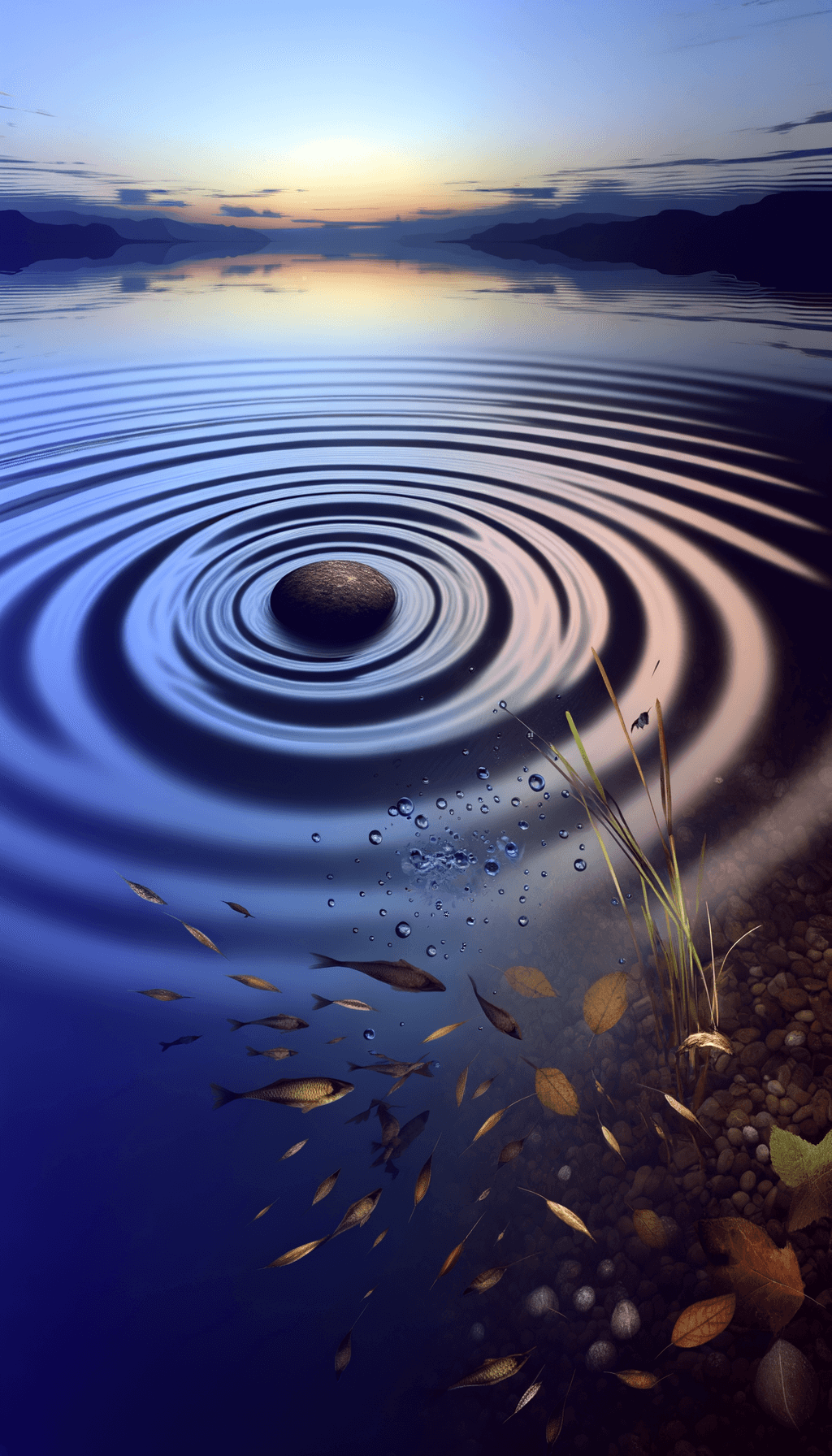 Just as ripples spread out when a single pebble is dropped into water, the actions of individuals can have far-reaching effects. — Dali Lama
