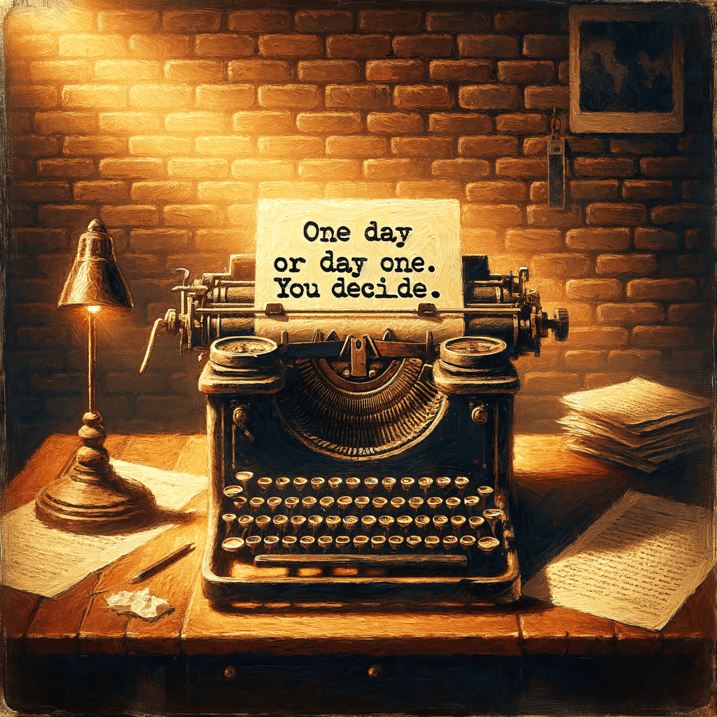 Un día o día uno. Tú decides. — Paulo Coelho