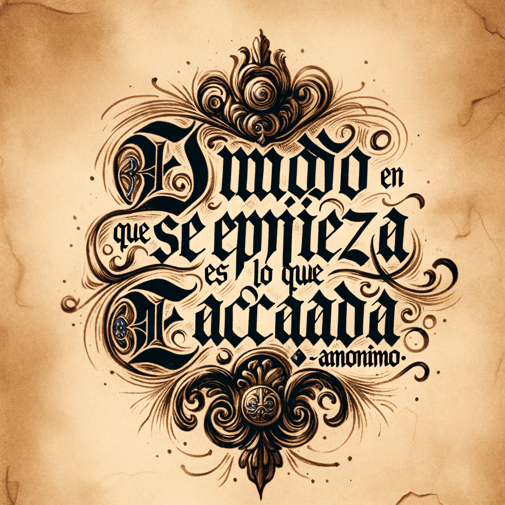 开始的方式就是结束的方式。 — 匿名