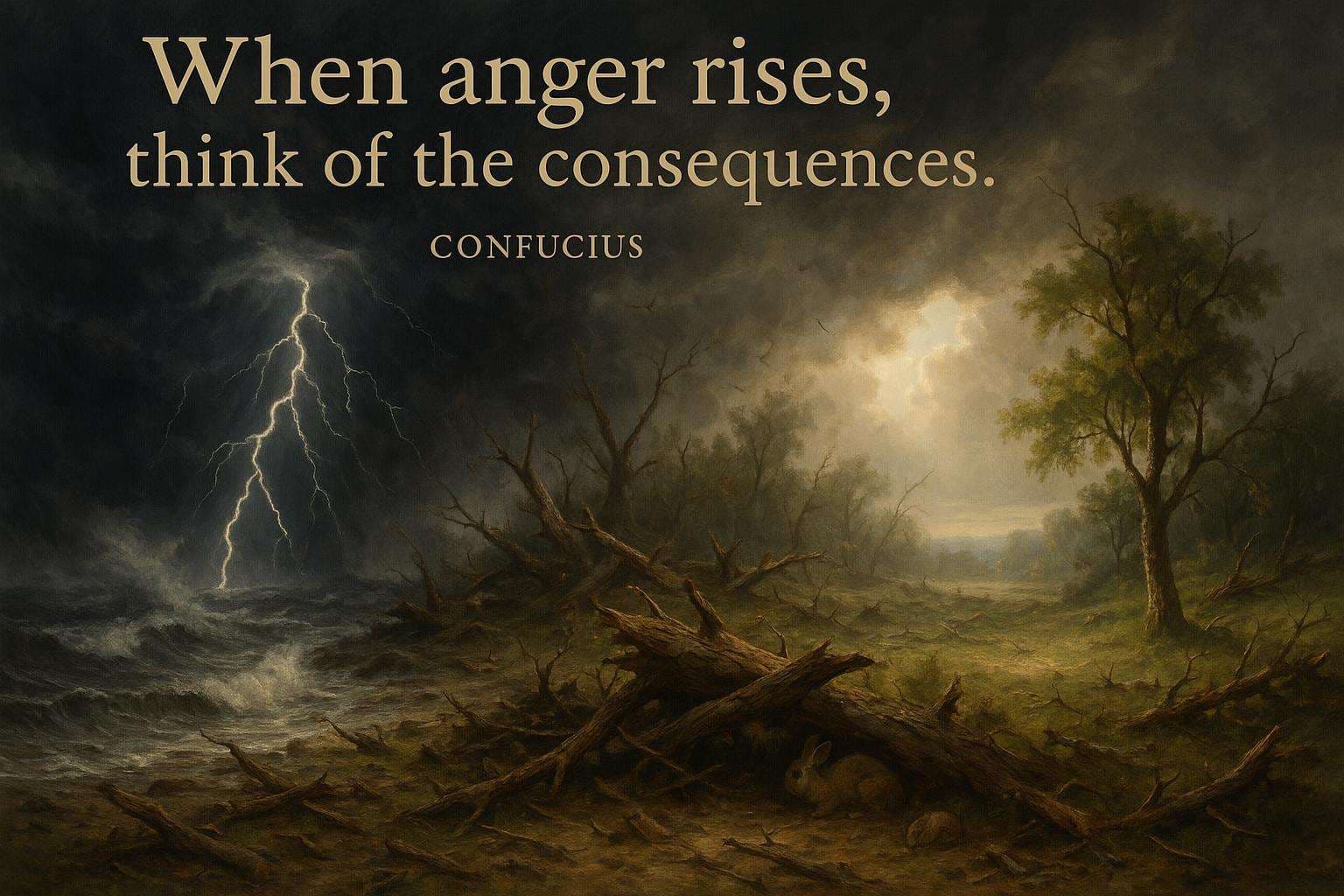 当愤怒升起时,想一想后果。——孔子