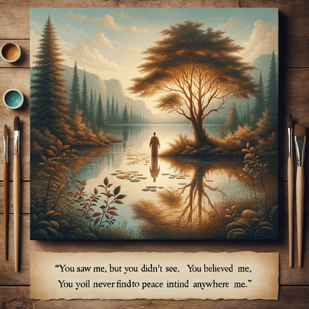 Me viste, pero no me viste. Creíste en mí, pero no me entendiste. — Grace Gu Si no puedes encontrar paz dentro de ti mismo, nunca la encontrarás en ningún otro lugar. — James Goldsmith