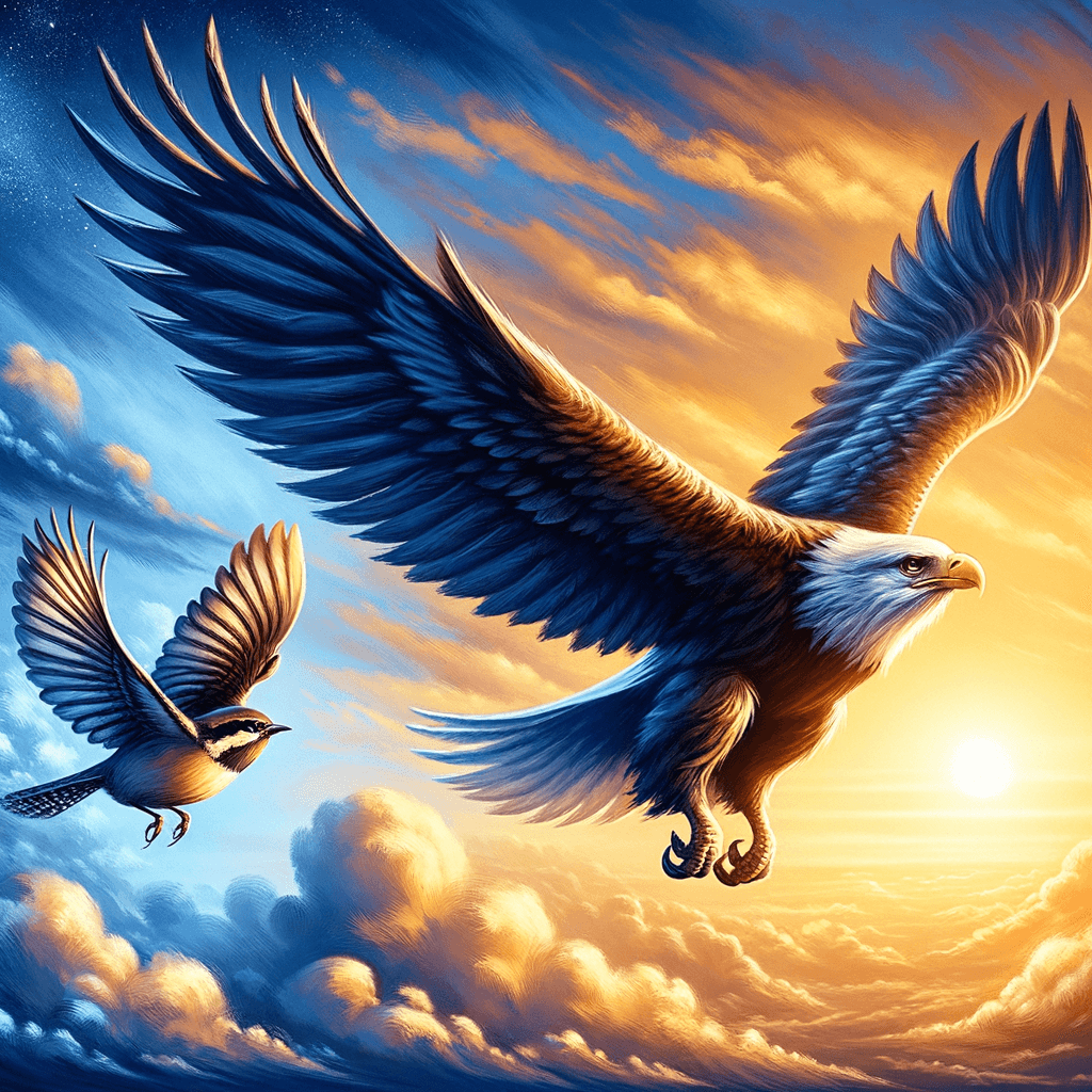 You cannot fly like an eagle with the wings of a wren. — William Henry Harrison