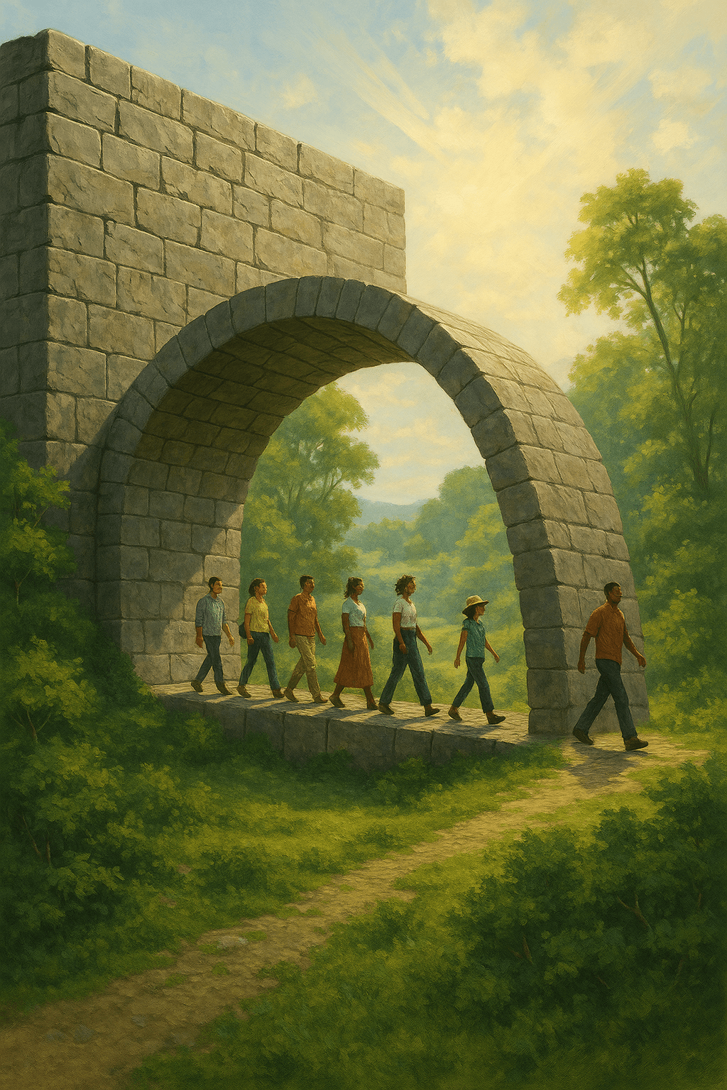 Los muros volcados de lado son puentes. — Angela Davis