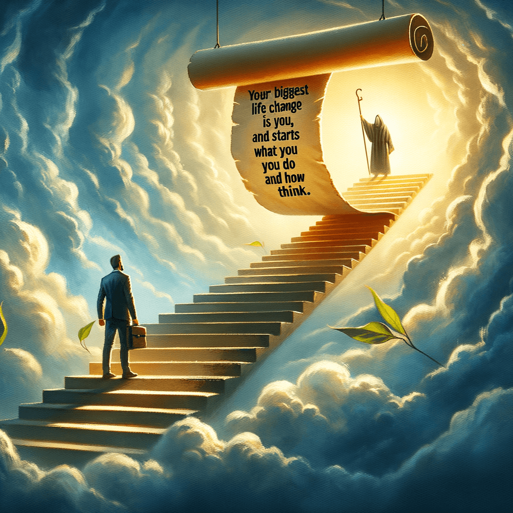 Tu mayor cambio en la vida eres tú, y comienza con lo que haces y cómo piensas. — T. Harv Eker, Canadá.