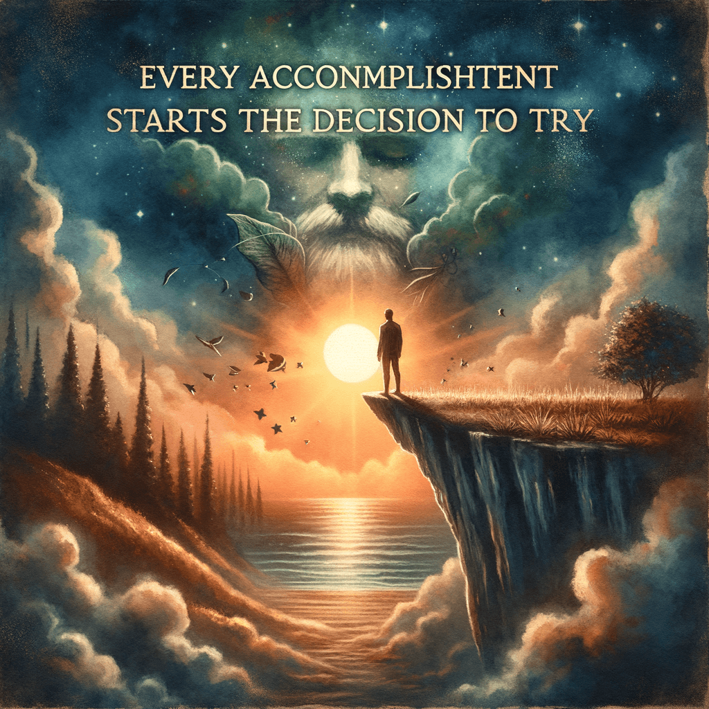 Cada logro comienza con la decisión de intentar. – John F. Kennedy