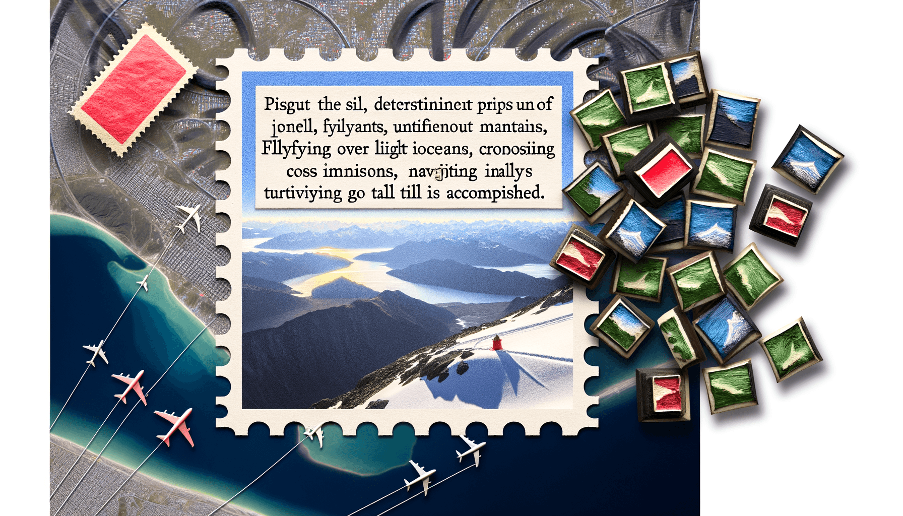 Sé como un sello postal. Aférrate a una cosa hasta que llegues a tu destino. — Josh Billings