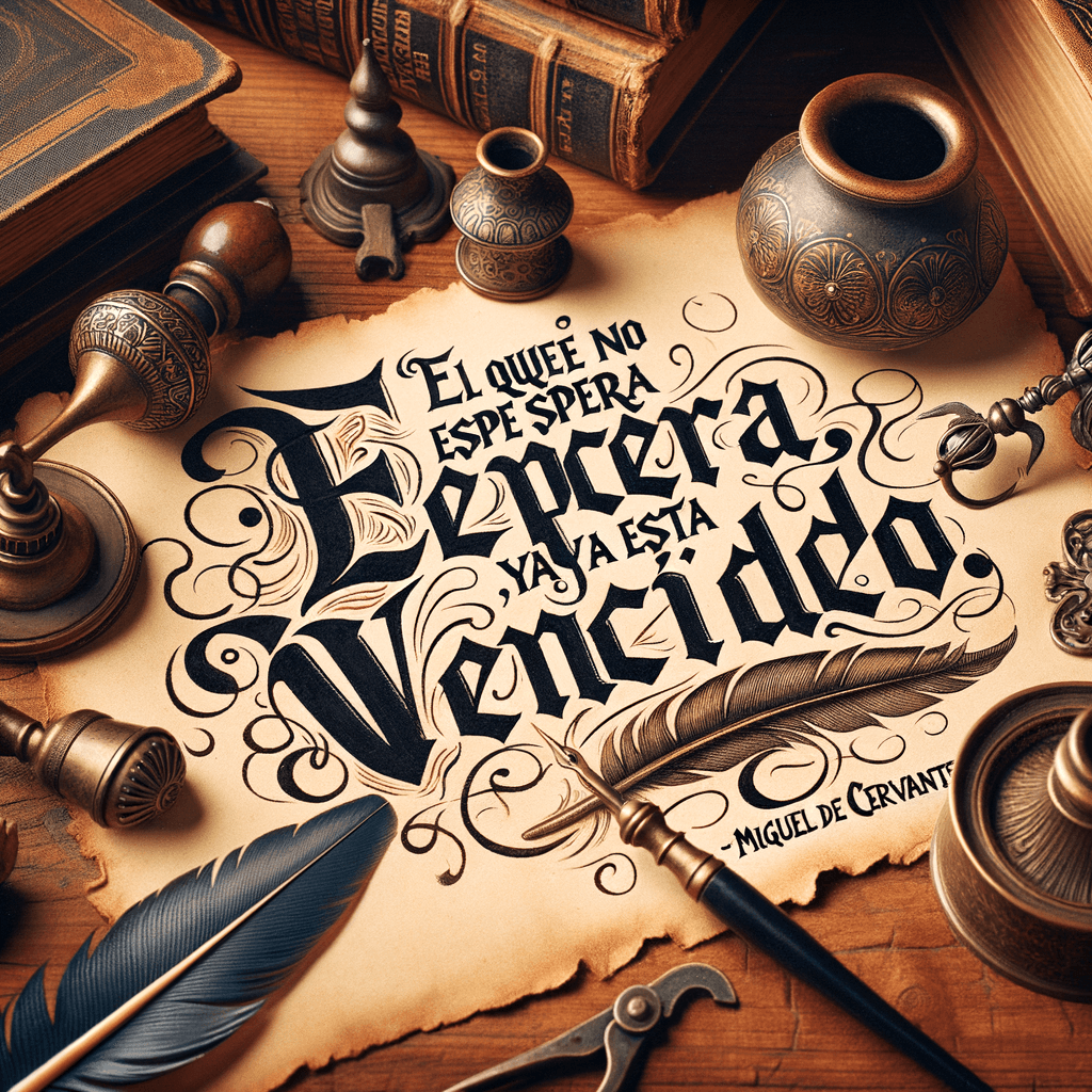 He who does not expect to win is already defeated. - Miguel de Cervantes