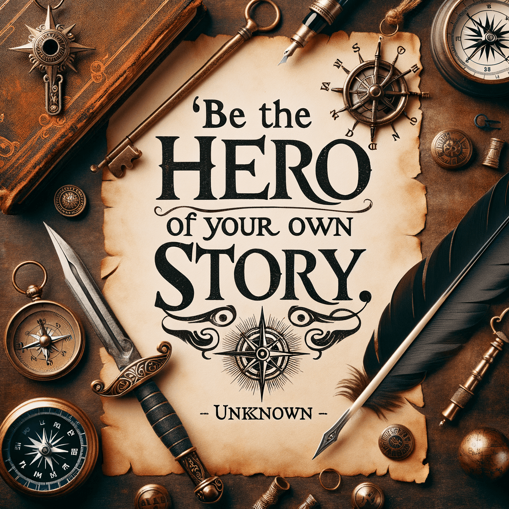 Sé el héroe de tu propia historia. — Desconocido