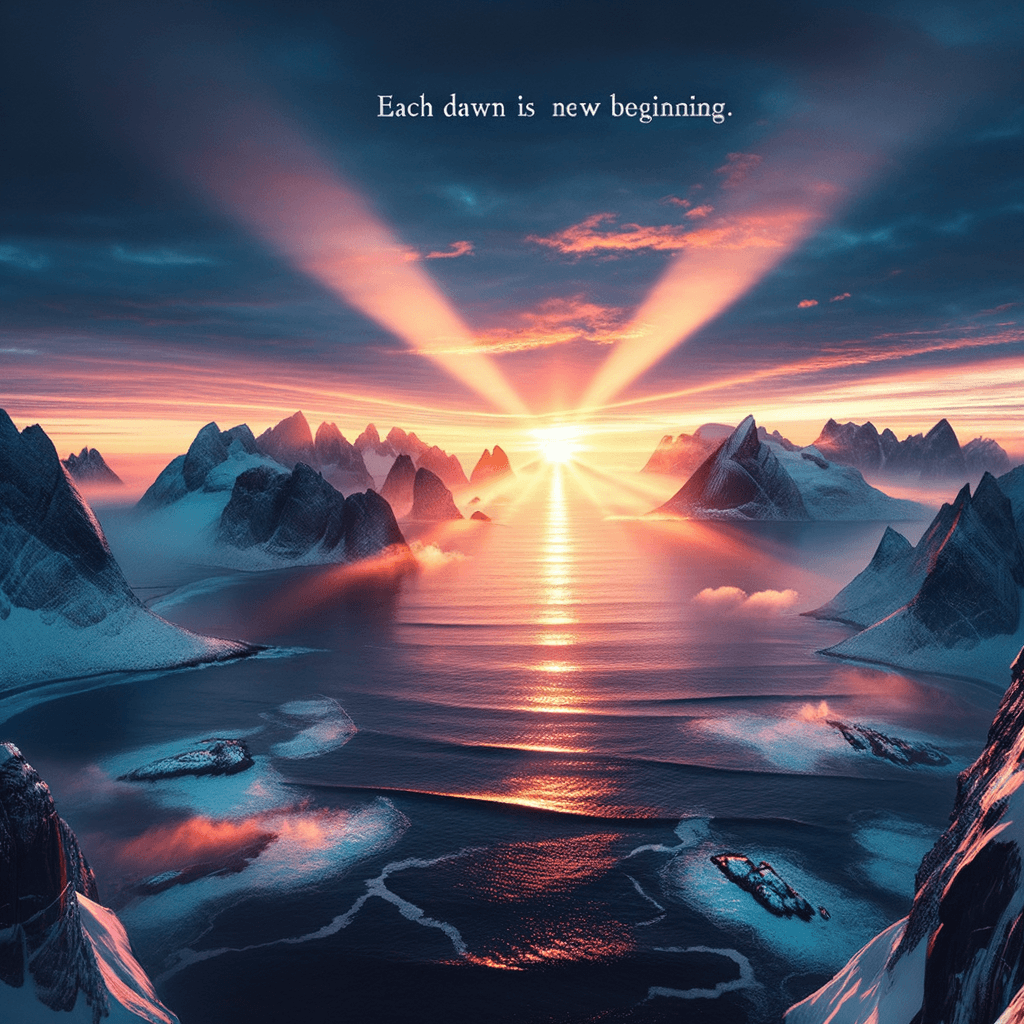 Every dawn is a new beginning.