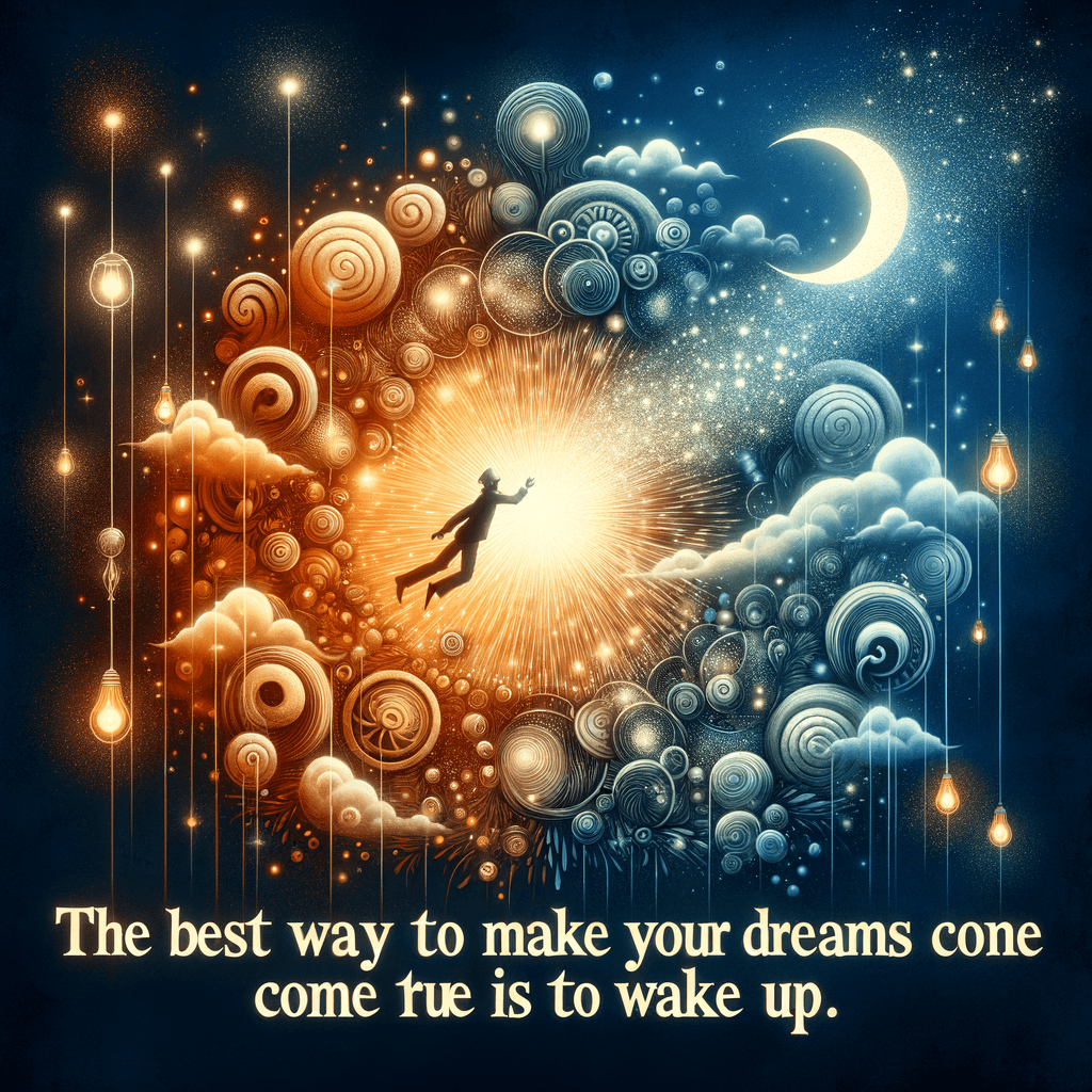 La mejor manera de hacer realidad tus sueños es despertar. — Paul Valéry