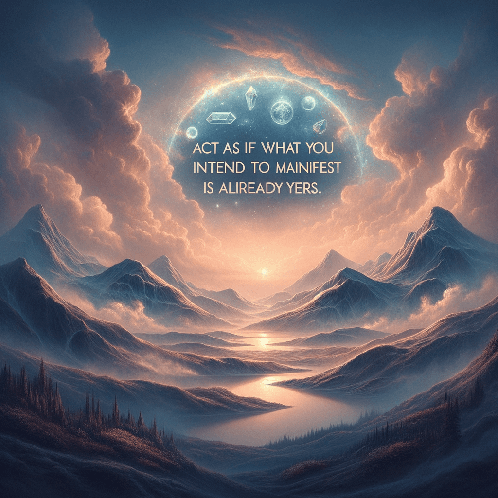 Act as if what you intend to manifest is already yours. — Esther Hicks, United States.