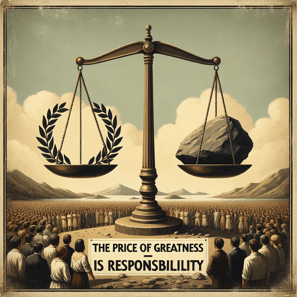 El precio de la grandeza es la responsabilidad. — Winston S. Churchill