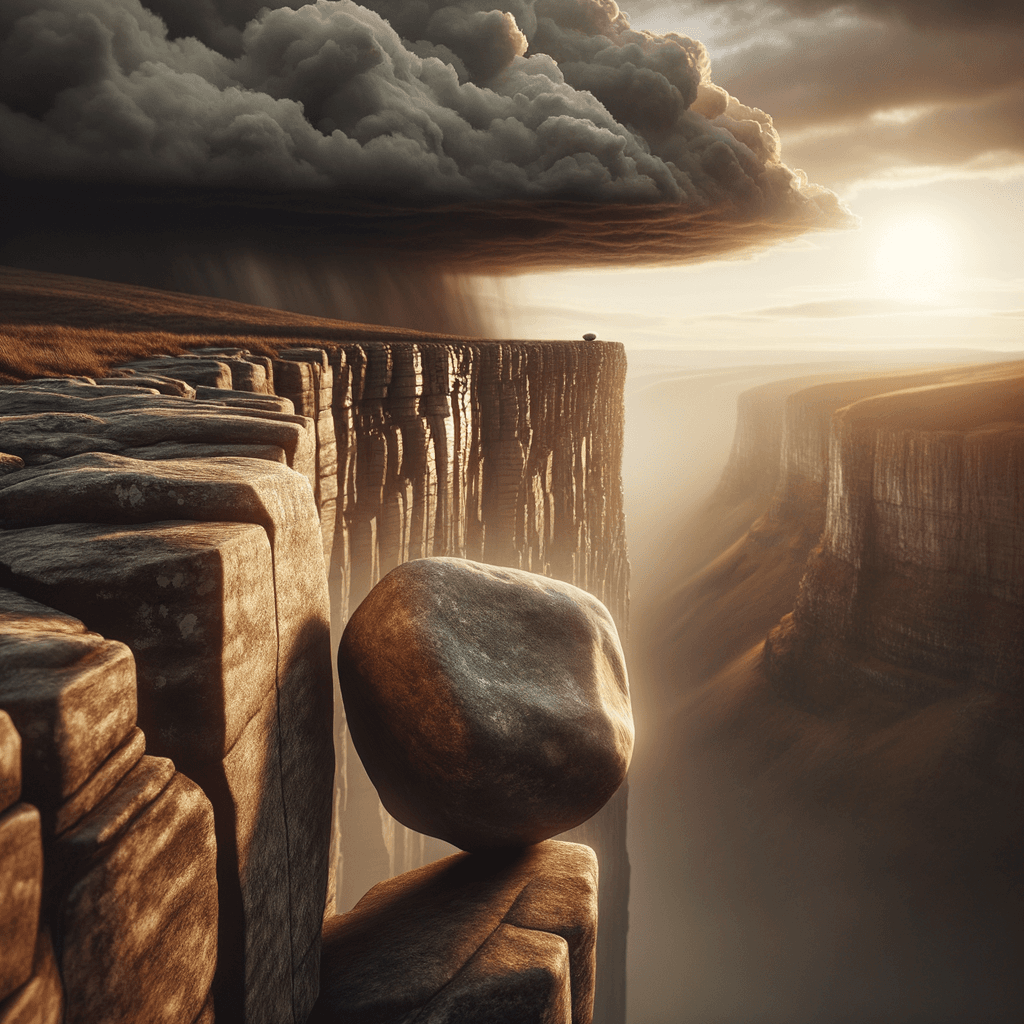 El colapso de la tierra no comienza con un terremoto; comienza con un guijarro. — T. E. Lawrence