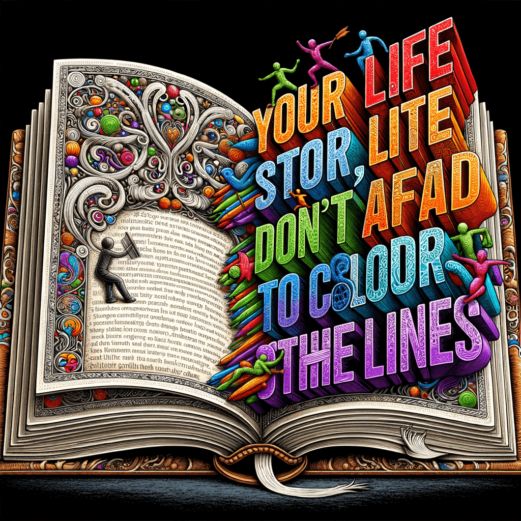 Tu vida es tu historia; escríbela con valentía y no tengas miedo de salirte de las líneas. — Desconocido, Global.