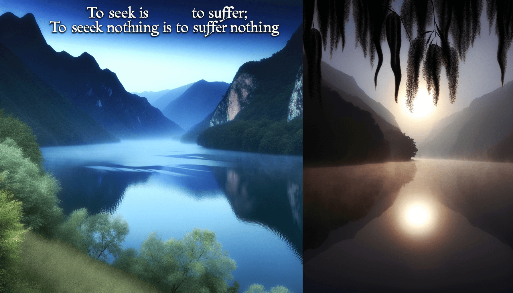 Buscar es sufrir; no buscar nada es no sufrir nada. — Proverbio español