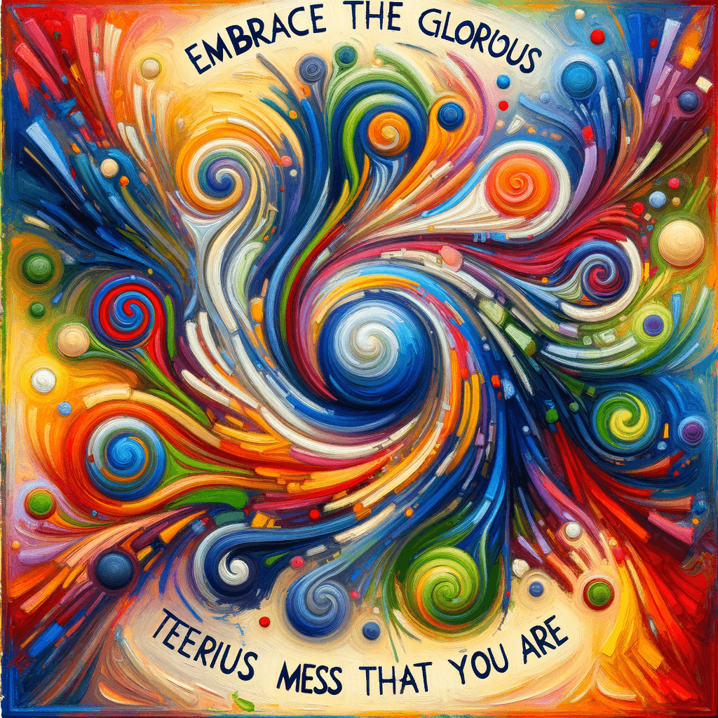 Acepta el glorioso desorden que eres. — Elizabeth Gilbert