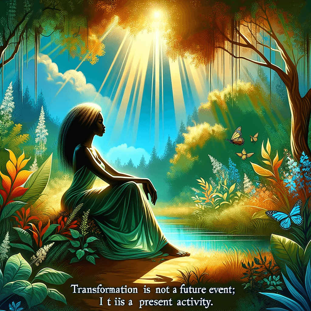 La transformación no es un evento futuro; es una actividad presente. — Jillian Michaels