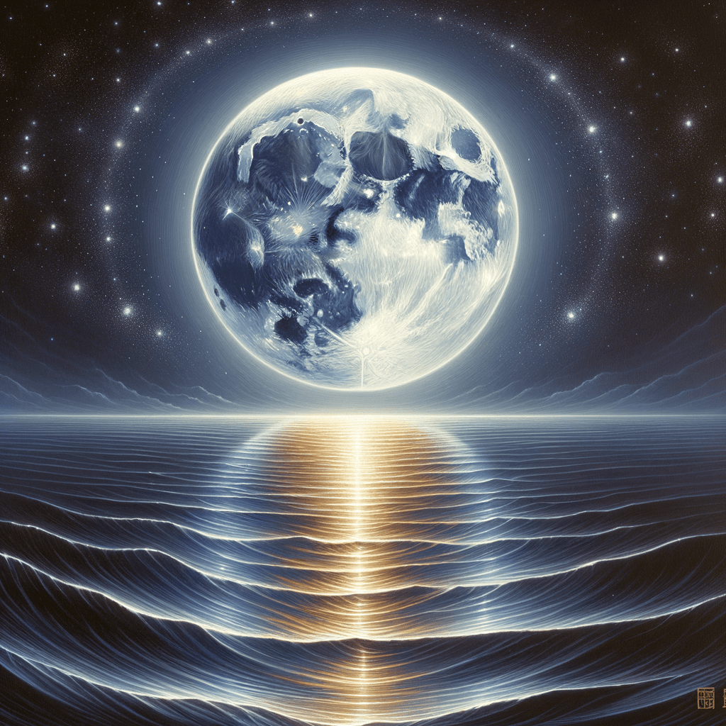 La luna no pelea. No ataca a nadie. No se preocupa. No intenta aplastar a otros. Se mantiene en su curso, pero por su propia naturaleza, influye suavemente. ¿Qué otro cuerpo podría arrastrar un océano entero de una costa a otra? La luna es fiel a su naturaleza, y su poder nunca se ve disminuido. - Deng Ming-Dao