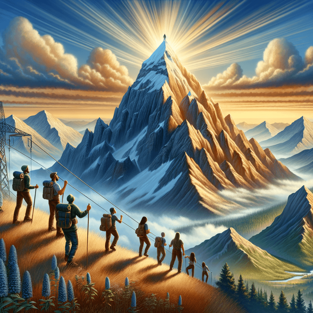 Stand tall like a mountain; let your dreams reach as high as the sky, for within you lies the strength to conquer every peak. — Unknown, Global.