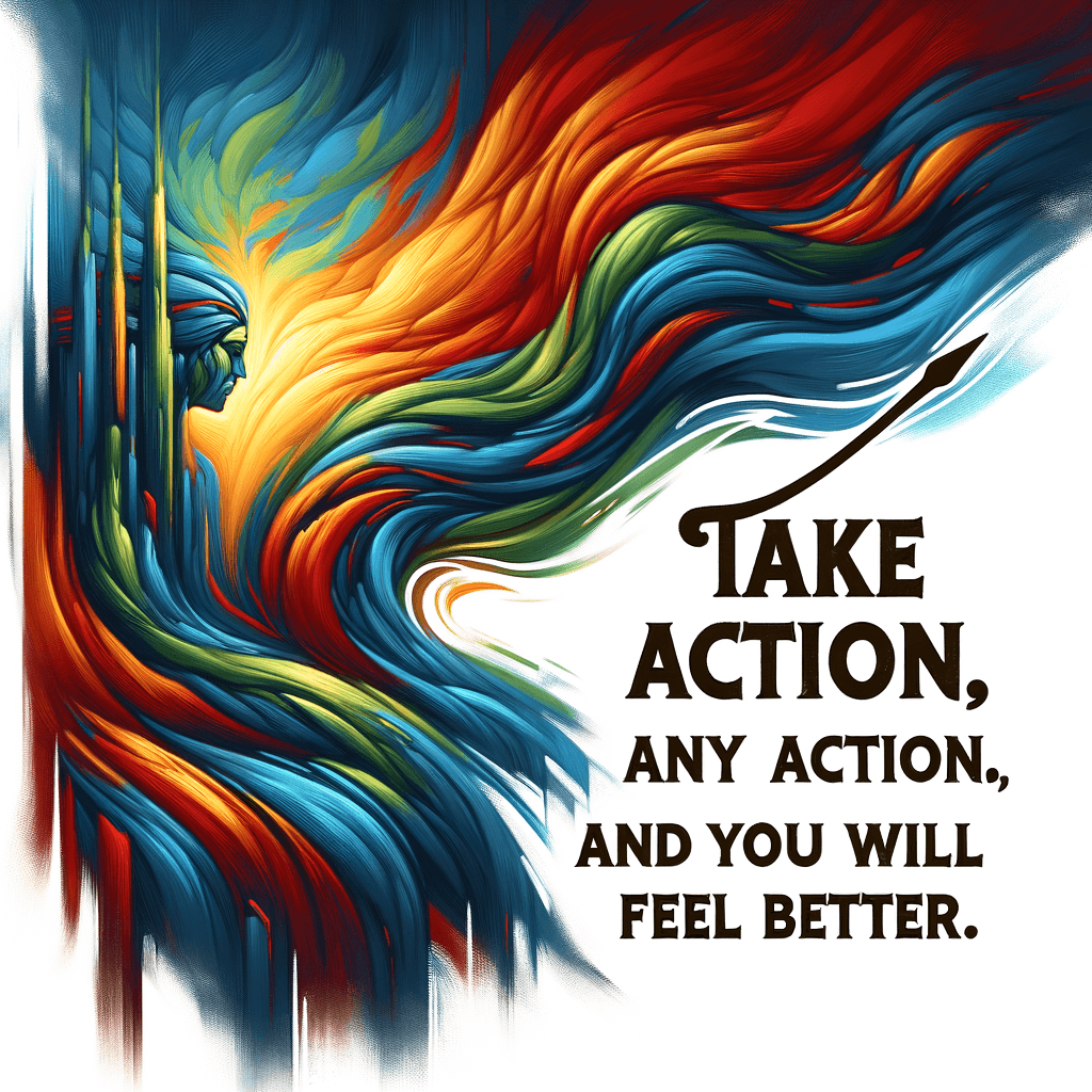 Actúa, cualquier acción, y te sentirás mejor. — Craig David.