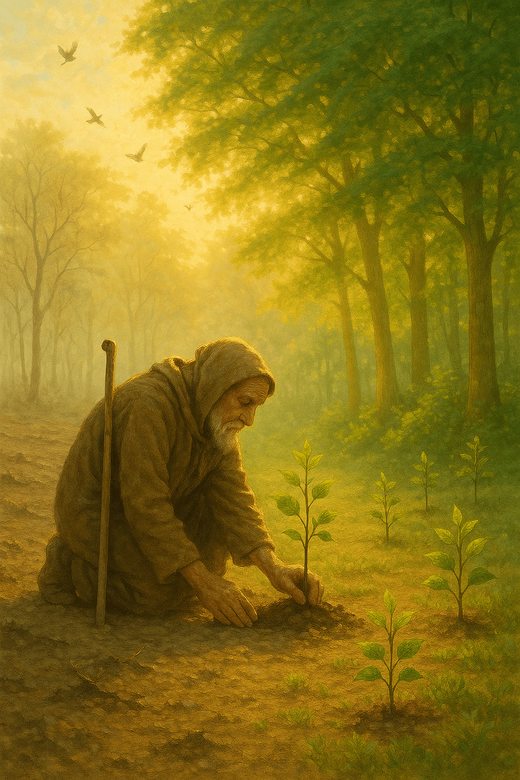 Aquel que planta árboles, sabiendo que nunca se sentará a su sombra, ha comenzado a comprender el sentido de la vida. — Rabindranath Tagore