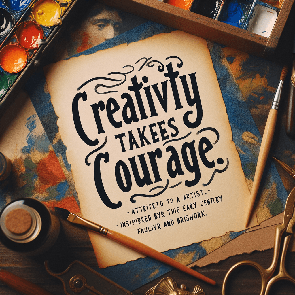Creativity takes courage. — Henri Matisse