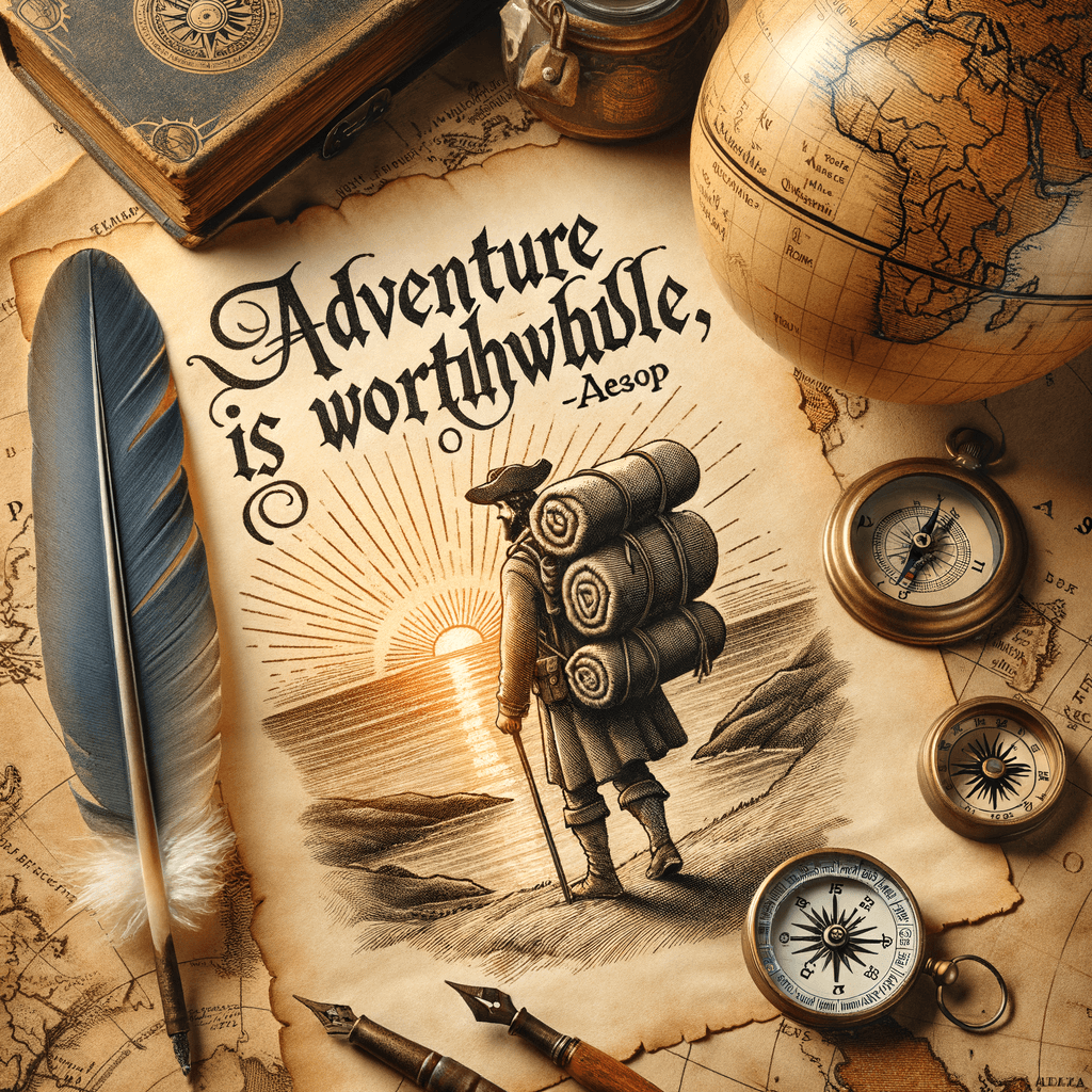 冒险是值得的。 — 伊索