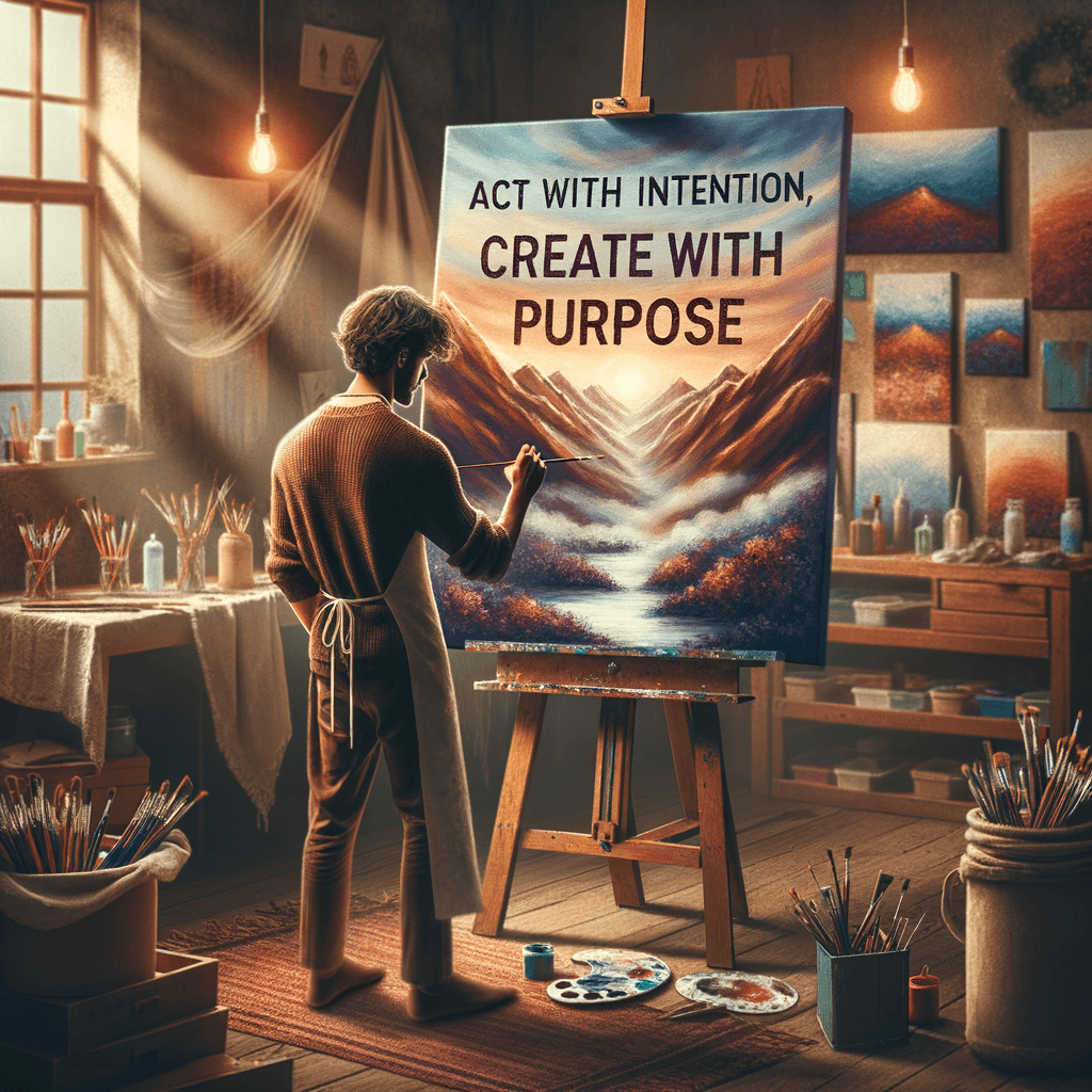 Actúa con intención, crea con propósito. — Karen A. Weese