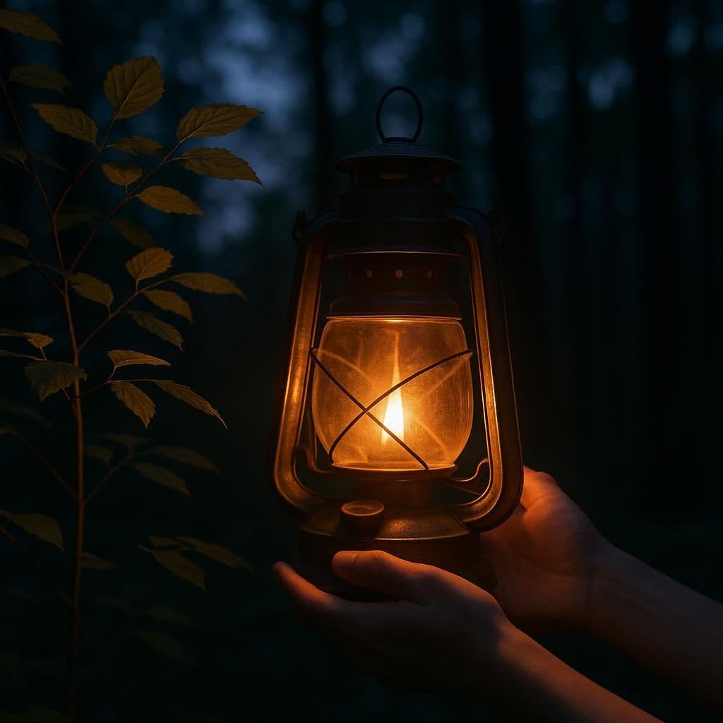 The lantern is carried in your hands, not held up by the wind. — Kabir