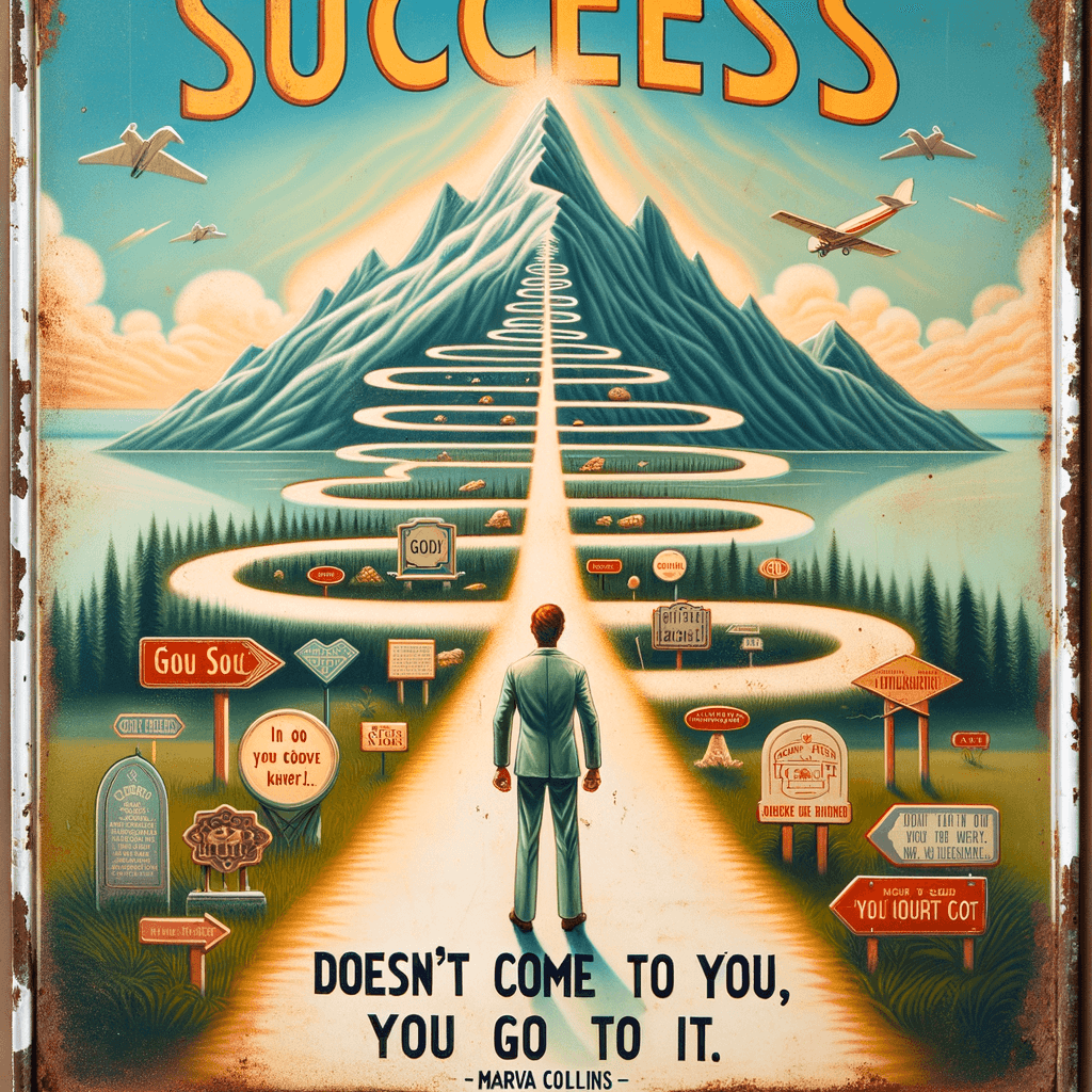 El éxito no viene a ti, tú vas a él. — Marva Collins