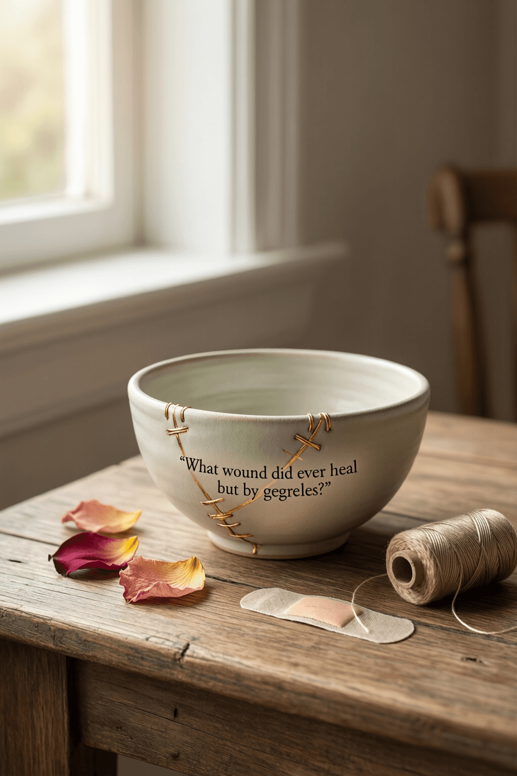 Why Deep Wounds Heal Only by Degrees What wound did ever heal but by degrees? — William Shakespeare