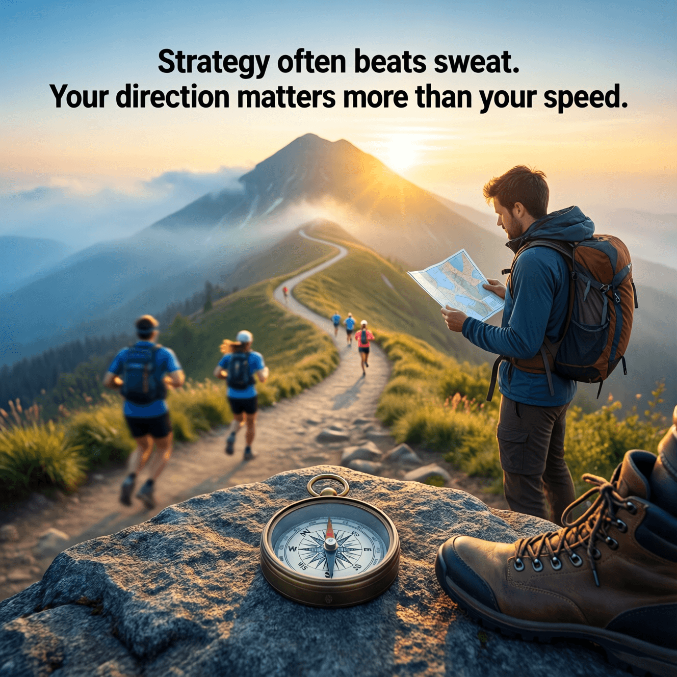 La estrategia a menudo supera al esfuerzo. Tu dirección importa más que tu velocidad. — James Clear