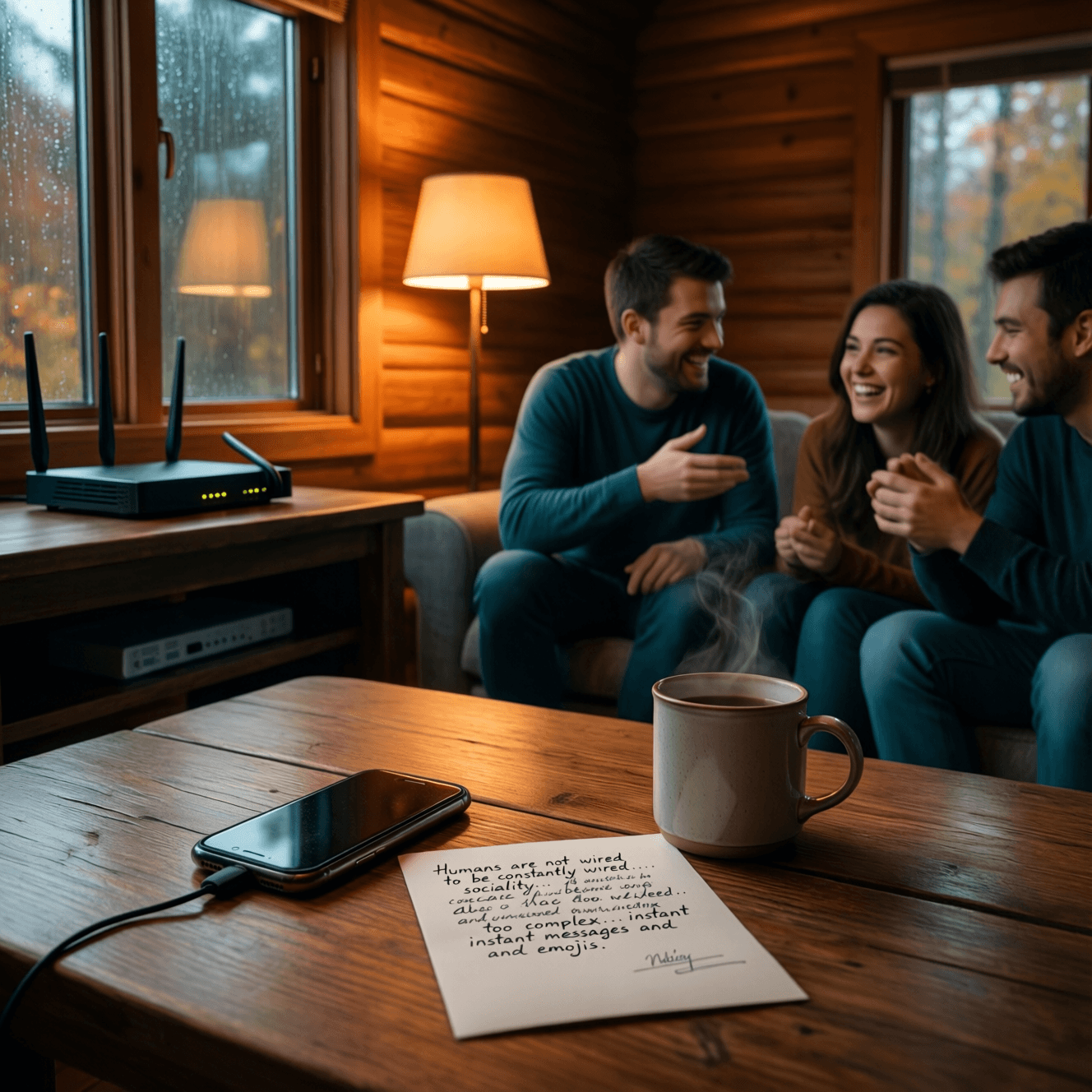 Los humanos no estamos diseñados para estar constantemente conectados. Nuestra sociabilidad es simplemente demasiado compleja como para reducirla a mensajes instantáneos y emojis. — Cal Newport