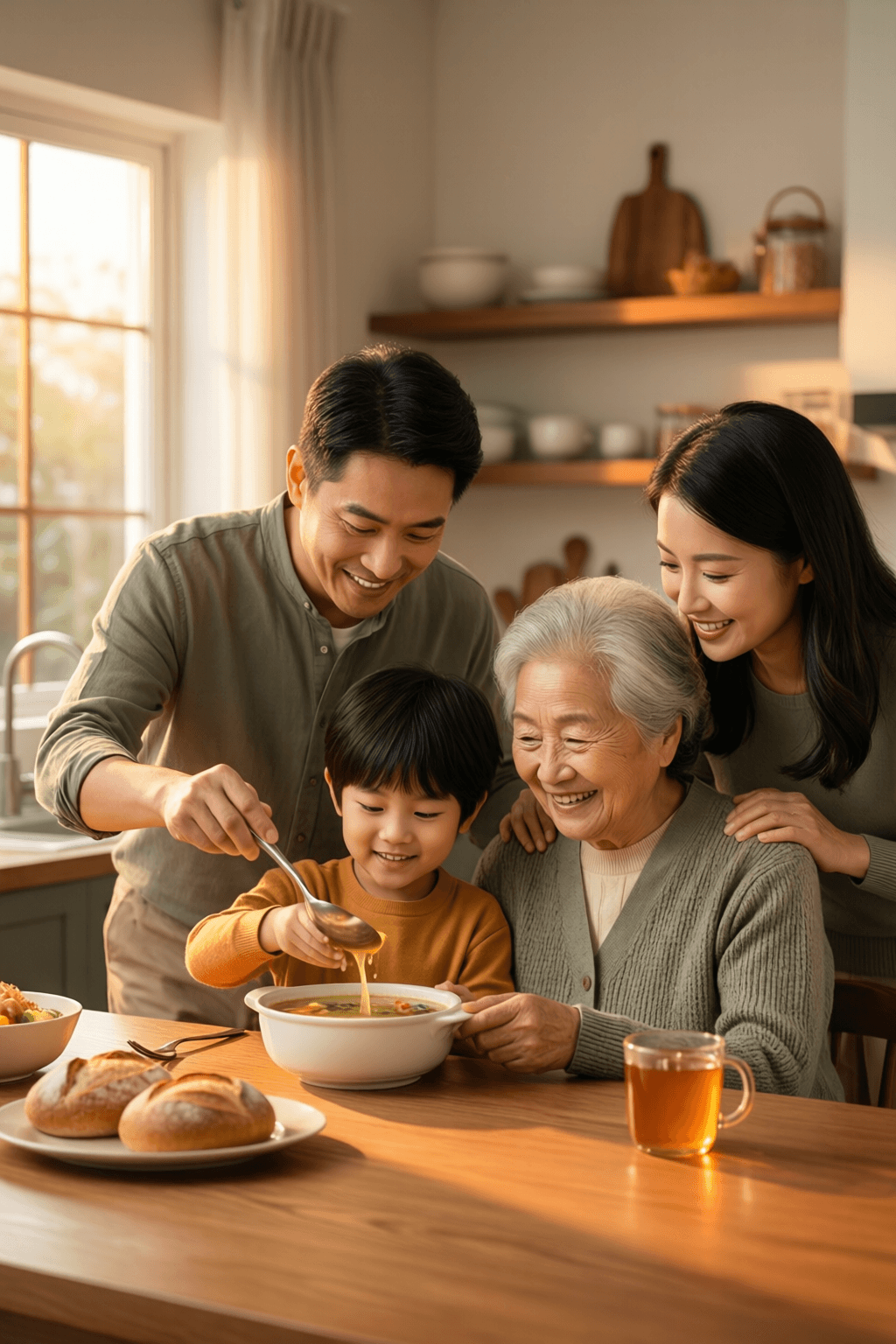Family Happiness Through Service and Shared Burdens