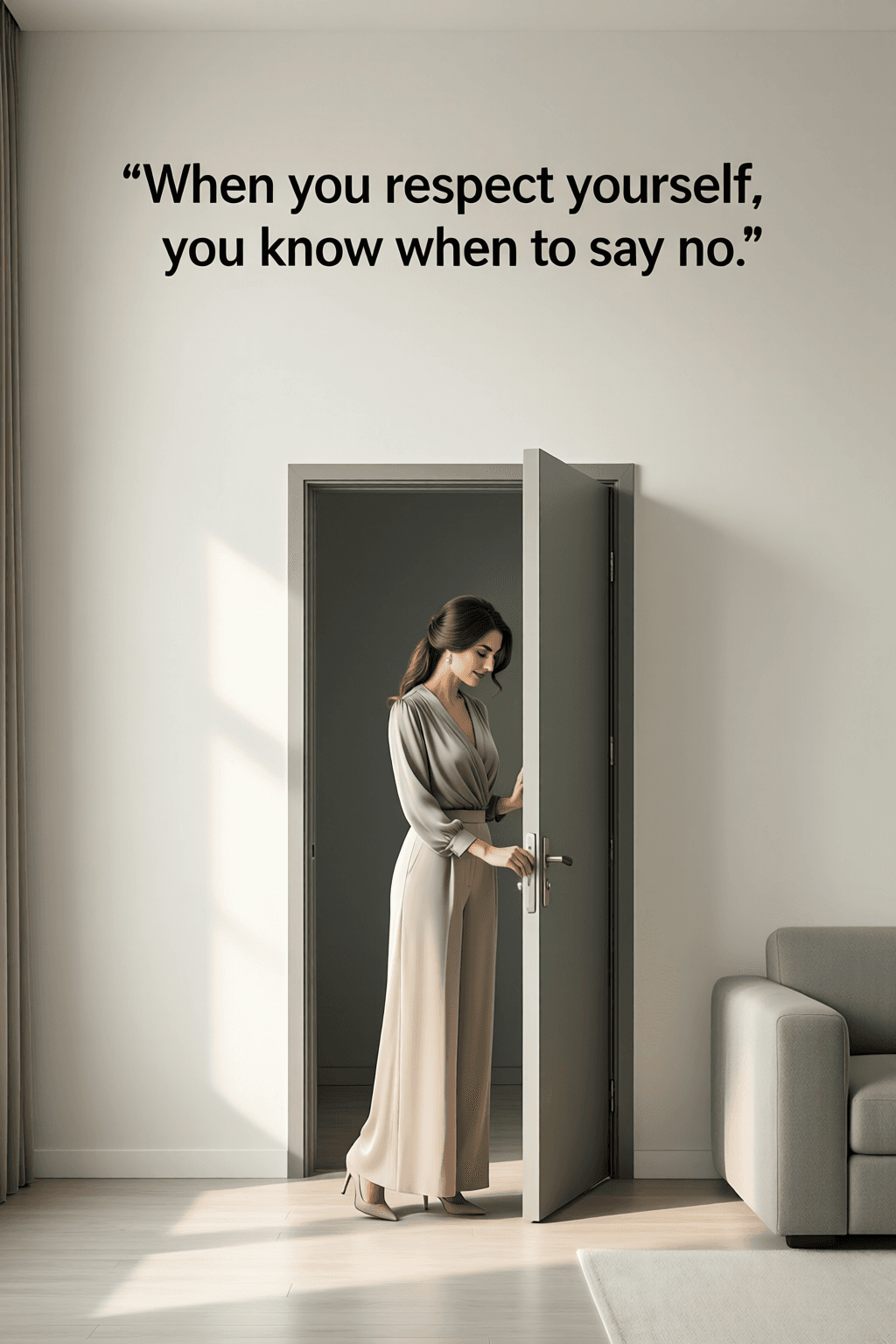 Self-Respect Teaches the Courage to Refuse