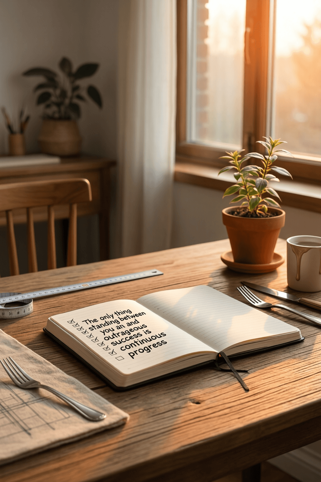 Continuous Progress as the Path to Success The only thing standing between you and outrageous success is continuous progress. — Dan Waldschmidt