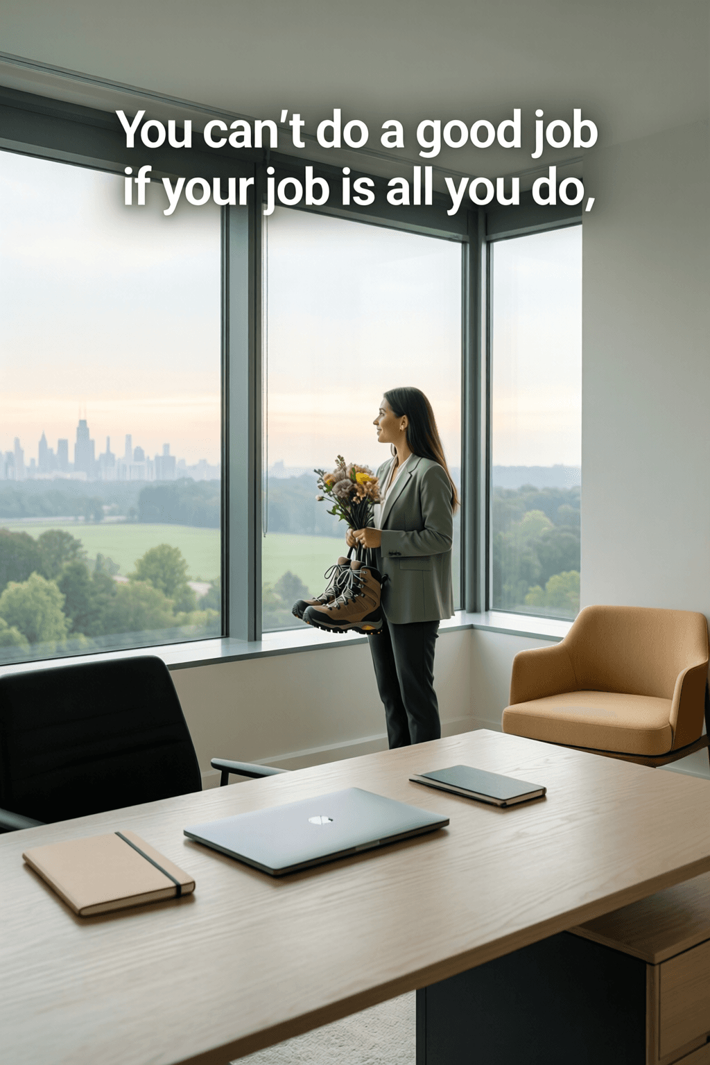 A Life Larger Than Work Alone You can't do a good job if your job is all you do. — Katie Thurms