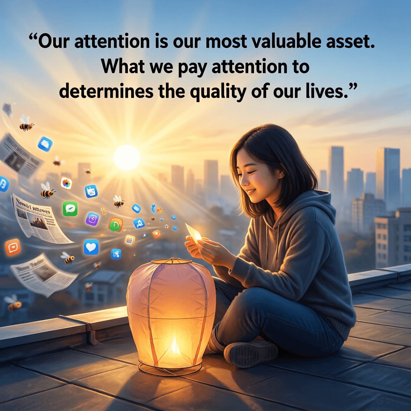 我们的注意力是我们最宝贵的资产。我们把注意力放在什么上,决定了我们生活的质量。——约翰·哈里