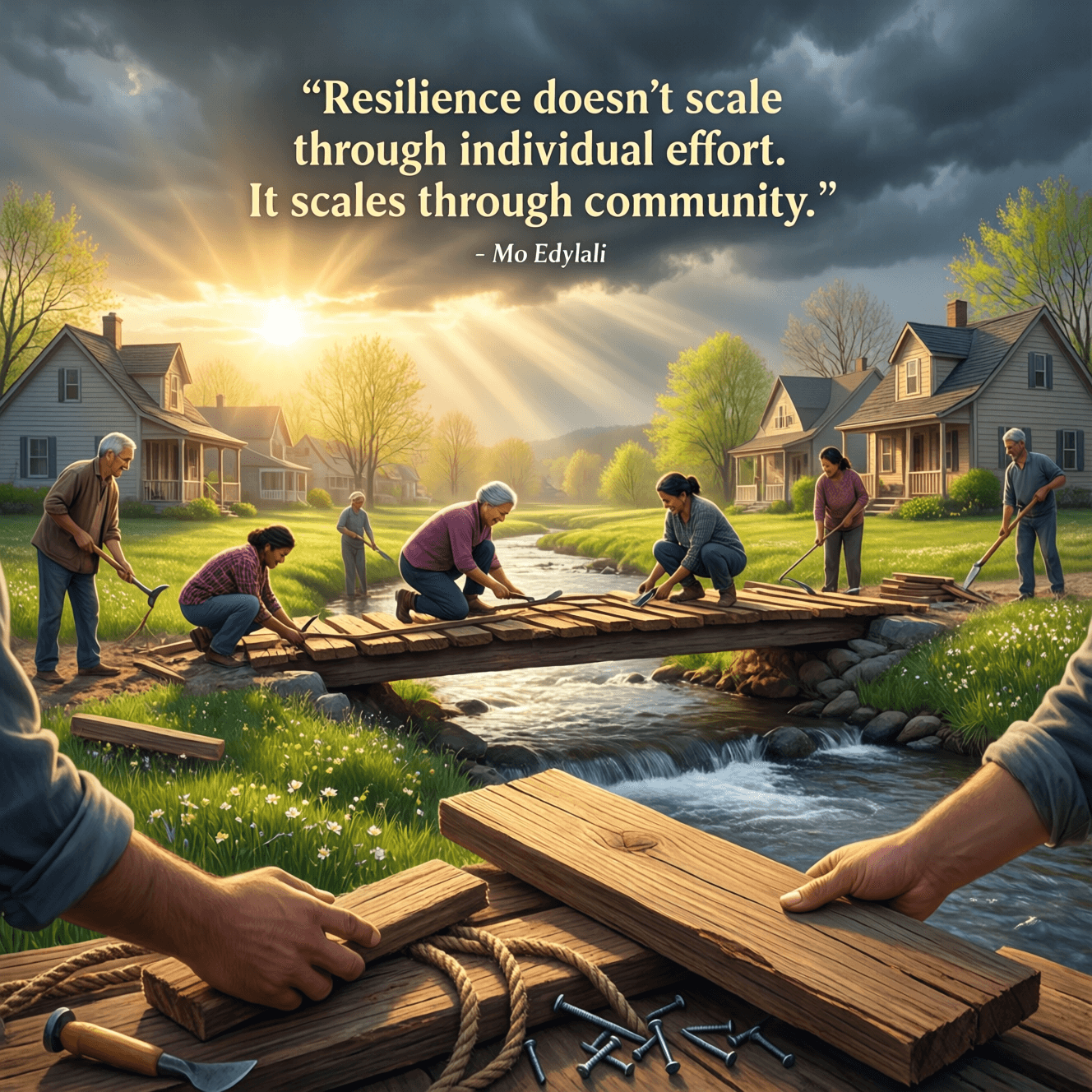 Resilience doesn't scale through individual effort. It scales through community. — Mo Edjlali