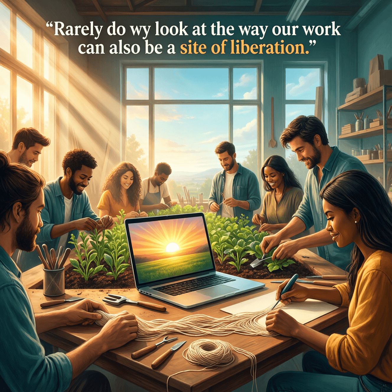 我们很少去看待我们的工作也可以成为解放之地。——贝尔·胡克斯