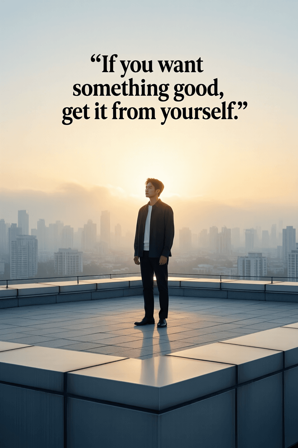 El bien verdadero nace de uno mismo Si quieres algo bueno, consíguelo de ti mismo. — Epicteto