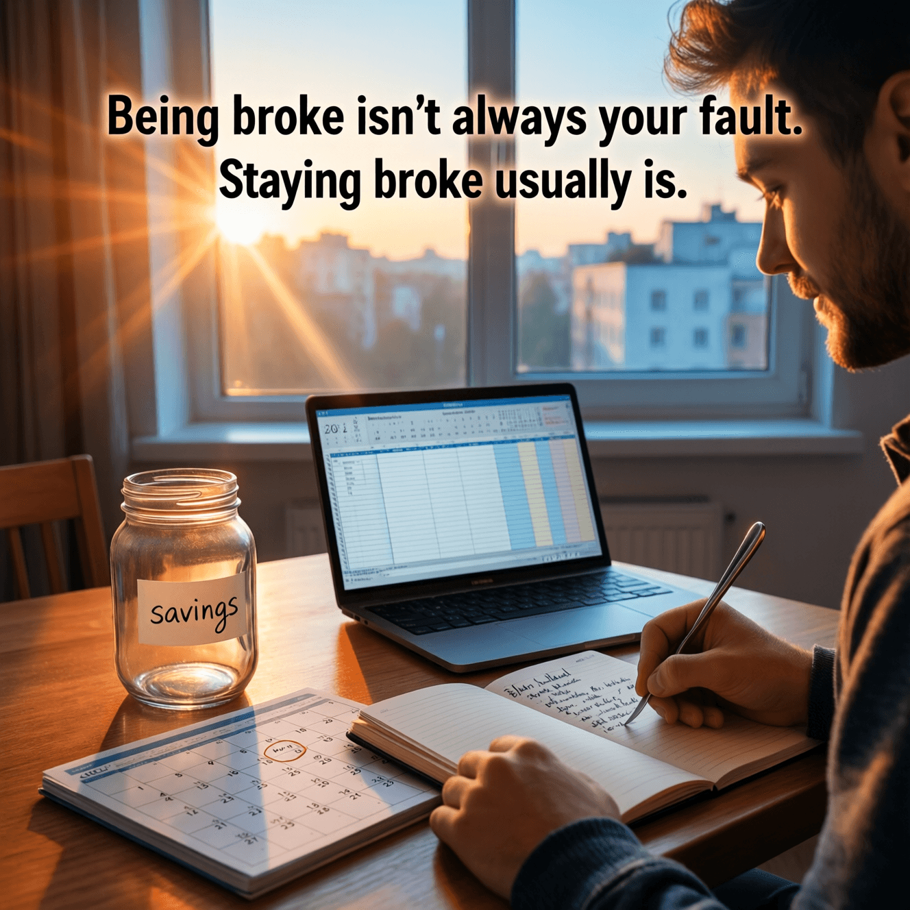 Being broke isn't always your fault. Staying broke usually is. — Unknown