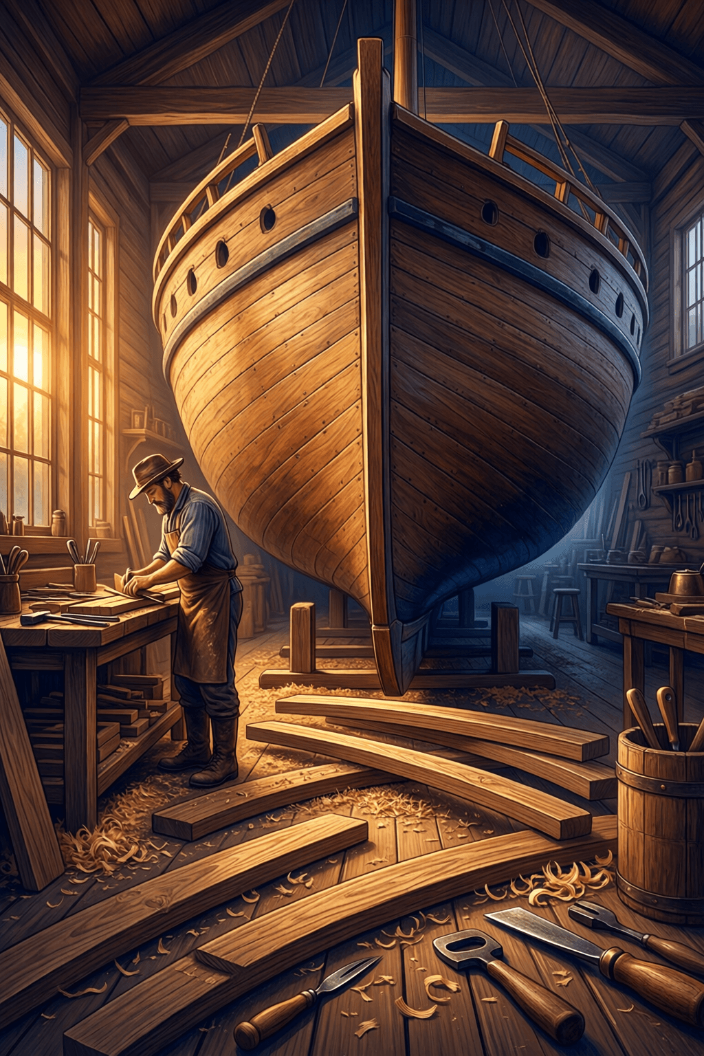 I would almost prefer the word 'craftsman'. He is like one of those old-fashioned ship builders who