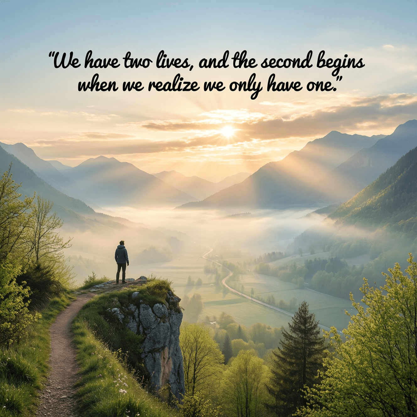 我们有两次生命,而第二次始于我们意识到我们只有一次。——孔子
