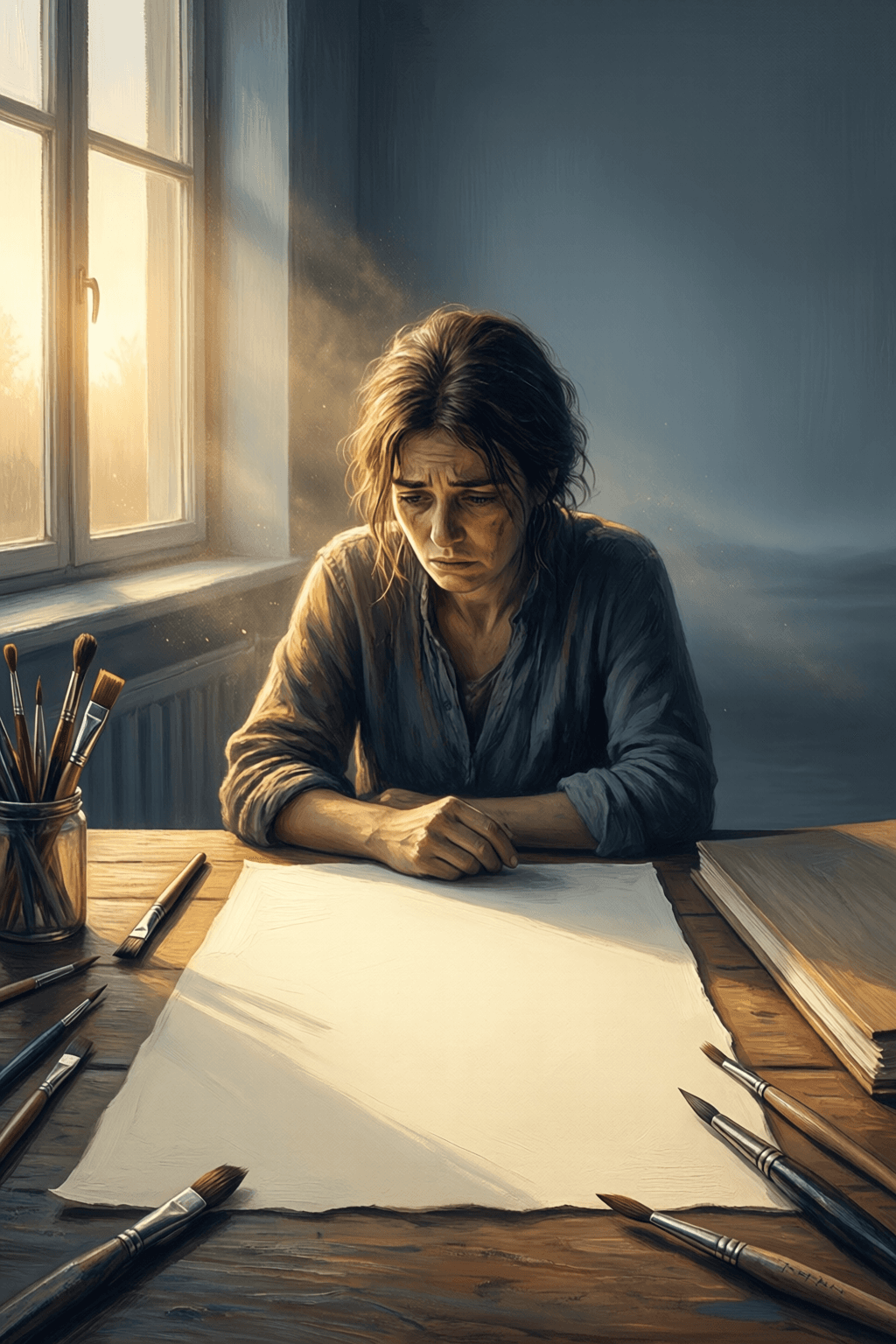 创作始于穿越内心的脆弱 创造的过程是一场穿越你自身脆弱性的旅程。当你不再逃避面对空白页的不适时,你终于开始从真实的自我出发进行创作。——布琳·布朗