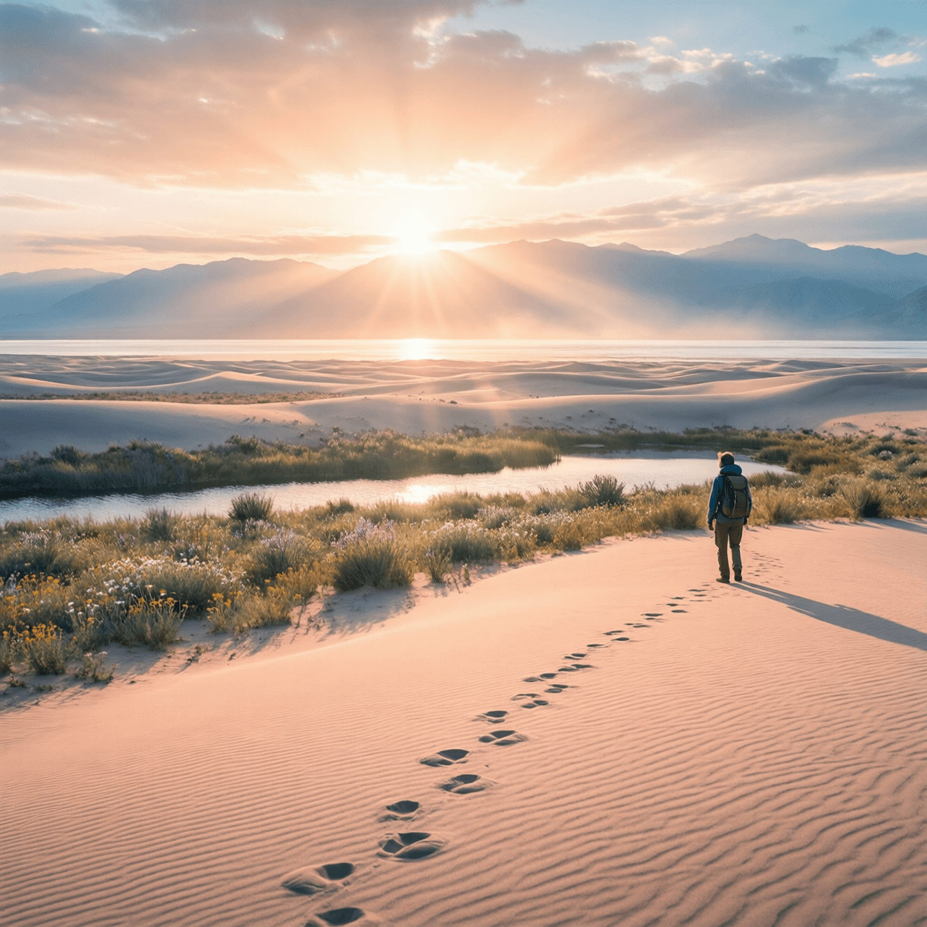 你不必优秀。你不必跪着穿越一百英里的沙漠,忏悔。——玛丽·奥利弗