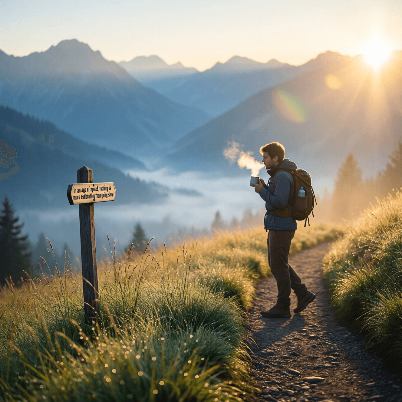 In an age of speed, nothing is more exhilarating than going slow. — Pico Iyer