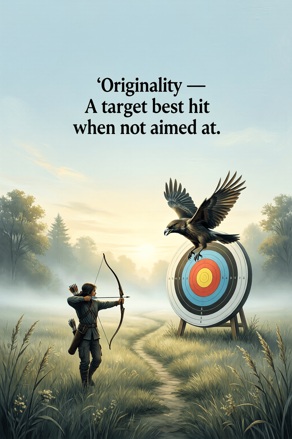 Originality Emerges Best Through Indirect Pursuit